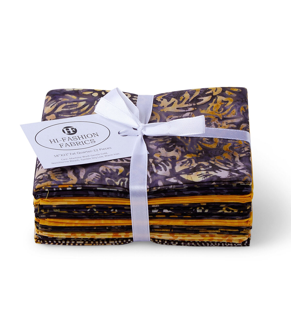 18 x 22 Hi Fashion Batik Honeybee Cotton Fabric Quarter Bundles 12pc