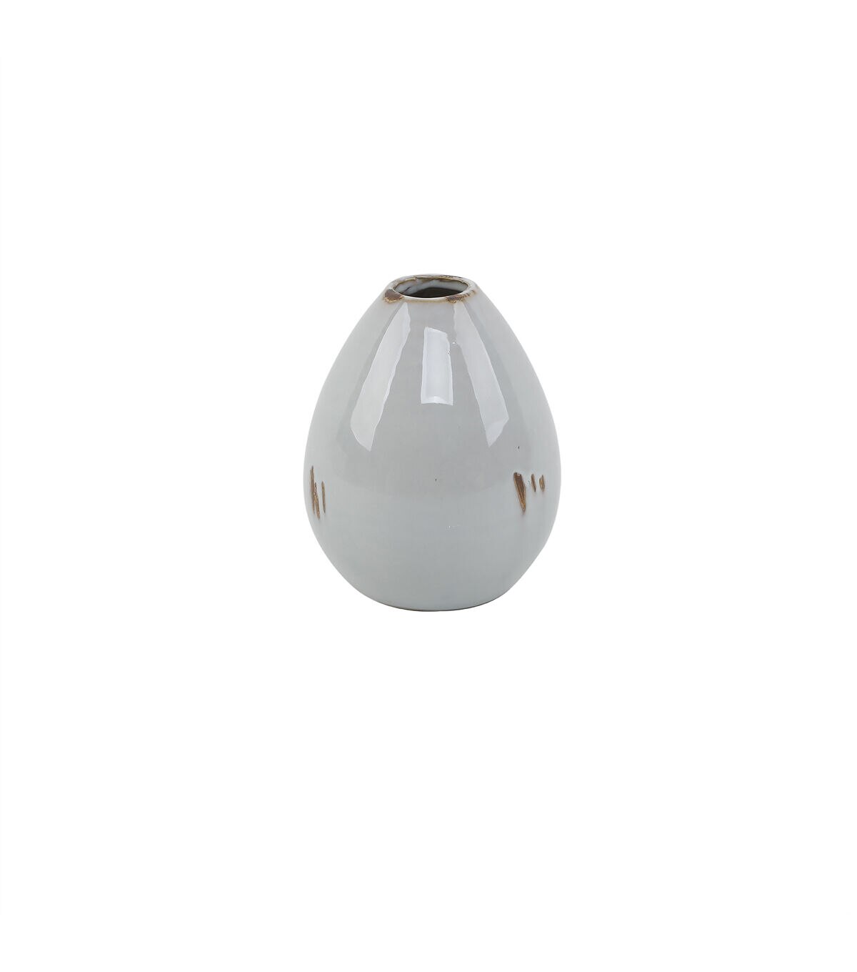 Flora Bunda 6 Gray Ceramic Bud Vase