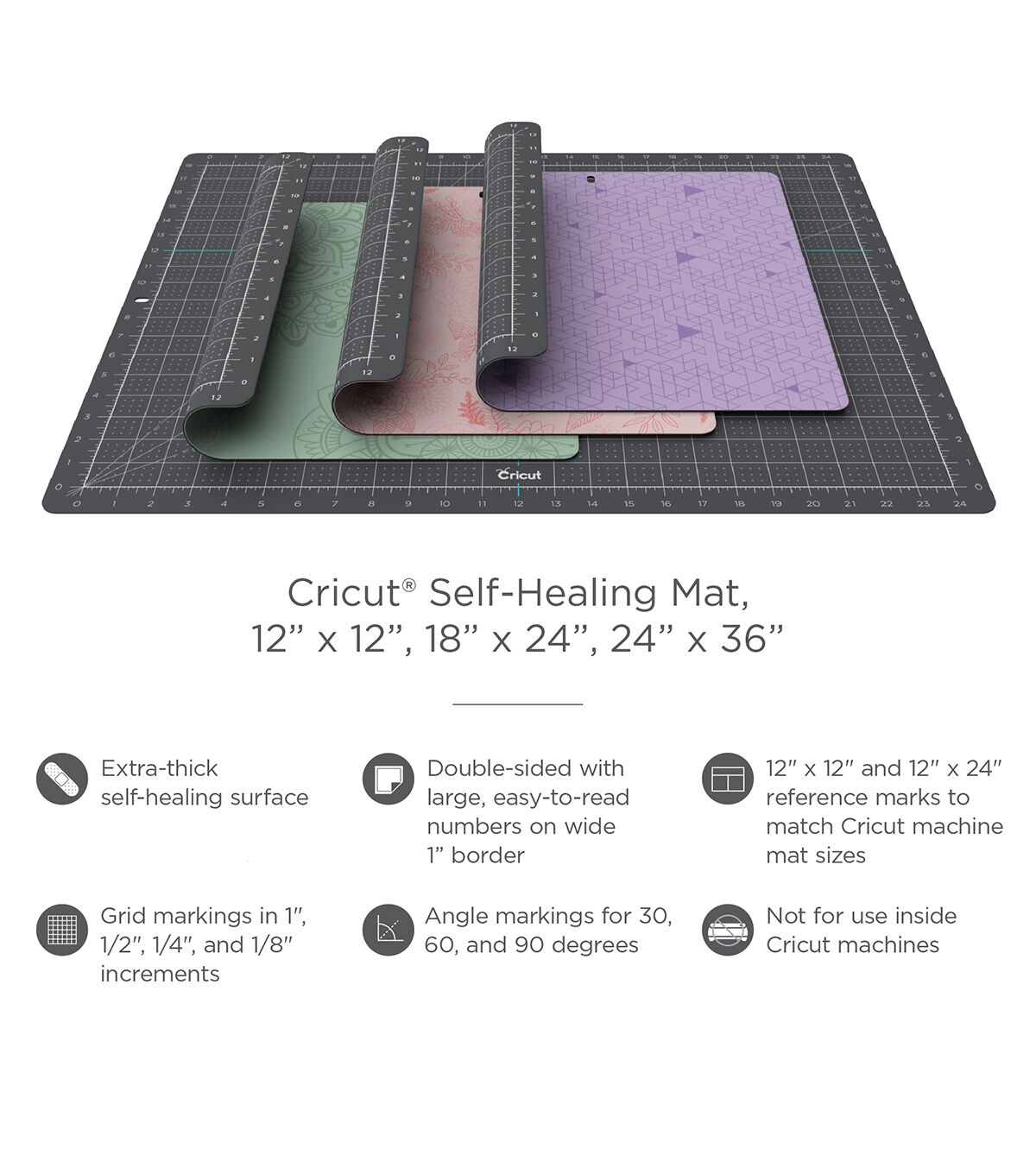 Cricut 12 x 12 Rose Decorative Self Healing Mat