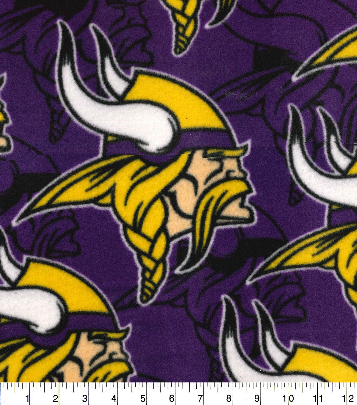 Fabric Traditions Minnesota Vikings NFL Logo Fleece Fabric