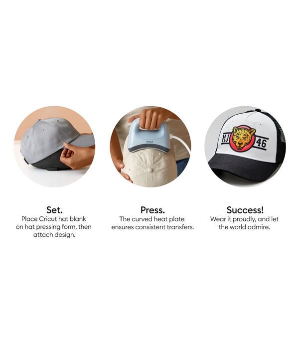 Cricut Black & White Polyester Trucker Hat With Mesh Back