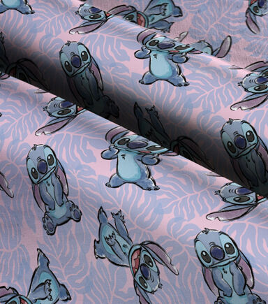 Lilo & Stitch Fern Leaf Disney Cotton Fabric