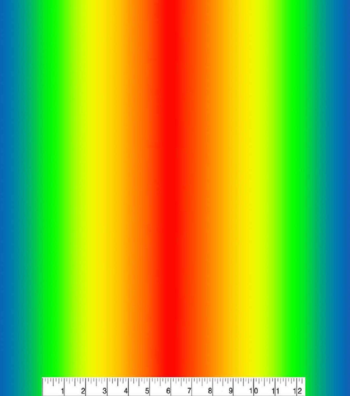 Novelty Cotton Fabric Ombre Rainbow