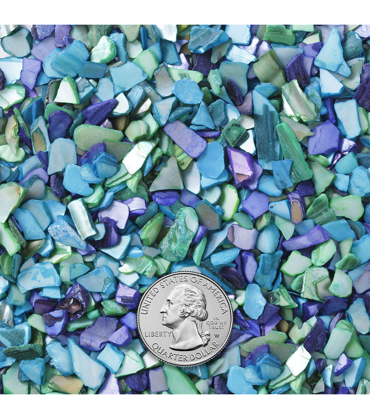 Panacea 32oz Peacock Crushed Shells