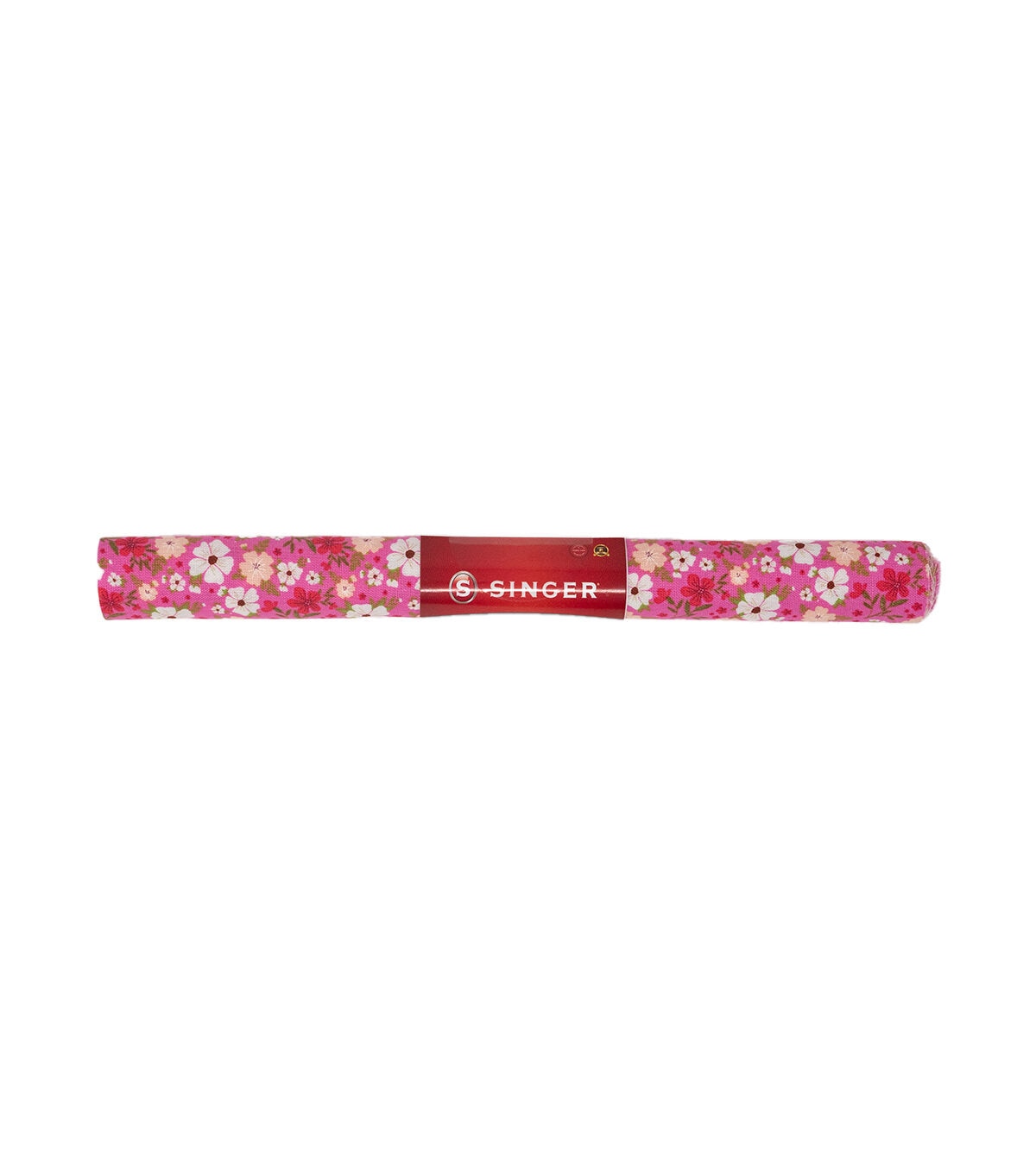 SINGER 18 x 21 Floral on Pink Cotton Fabric Quarter 1pc