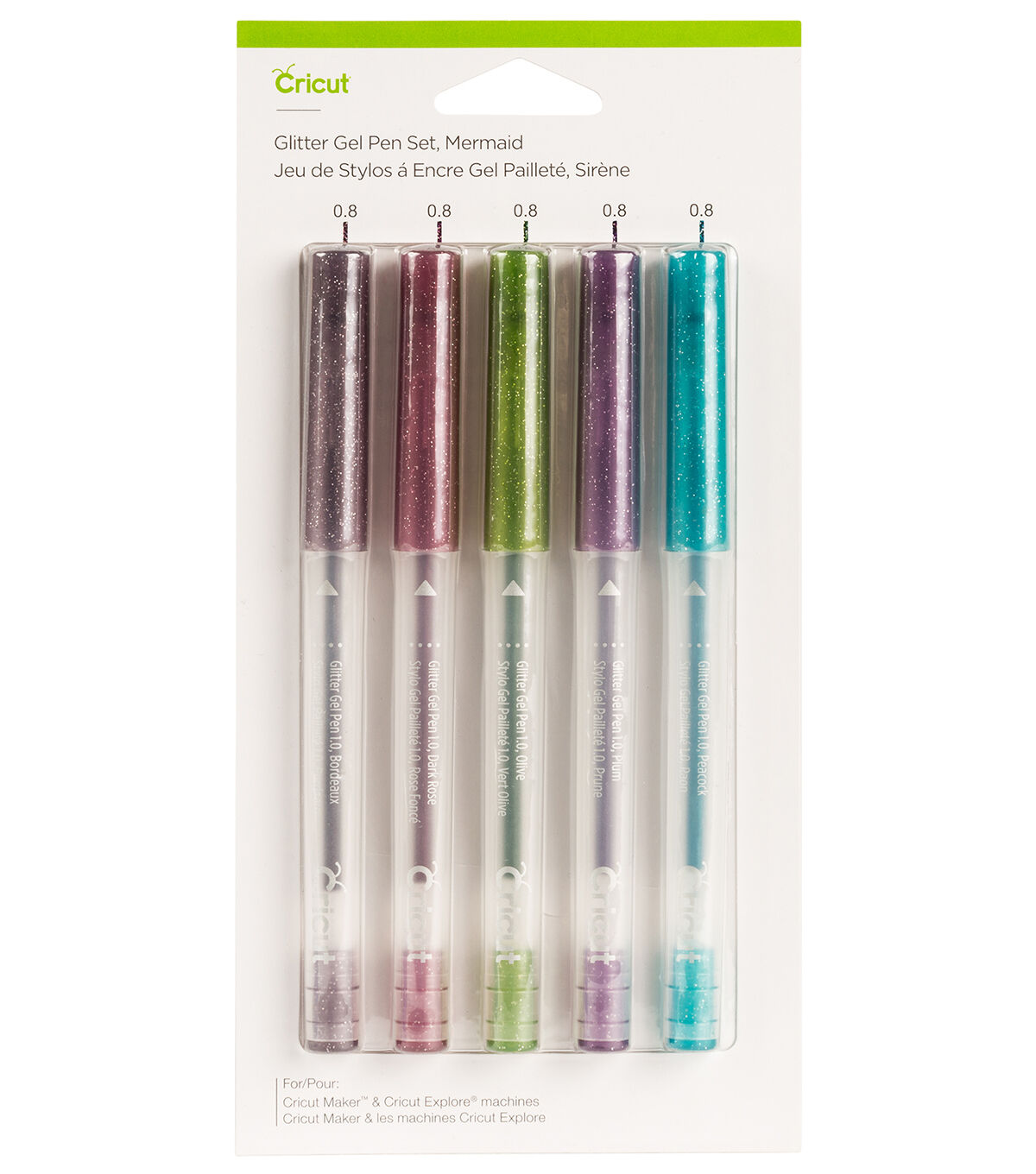 Cricut 5ct Mermaid Glitter Gel Pens