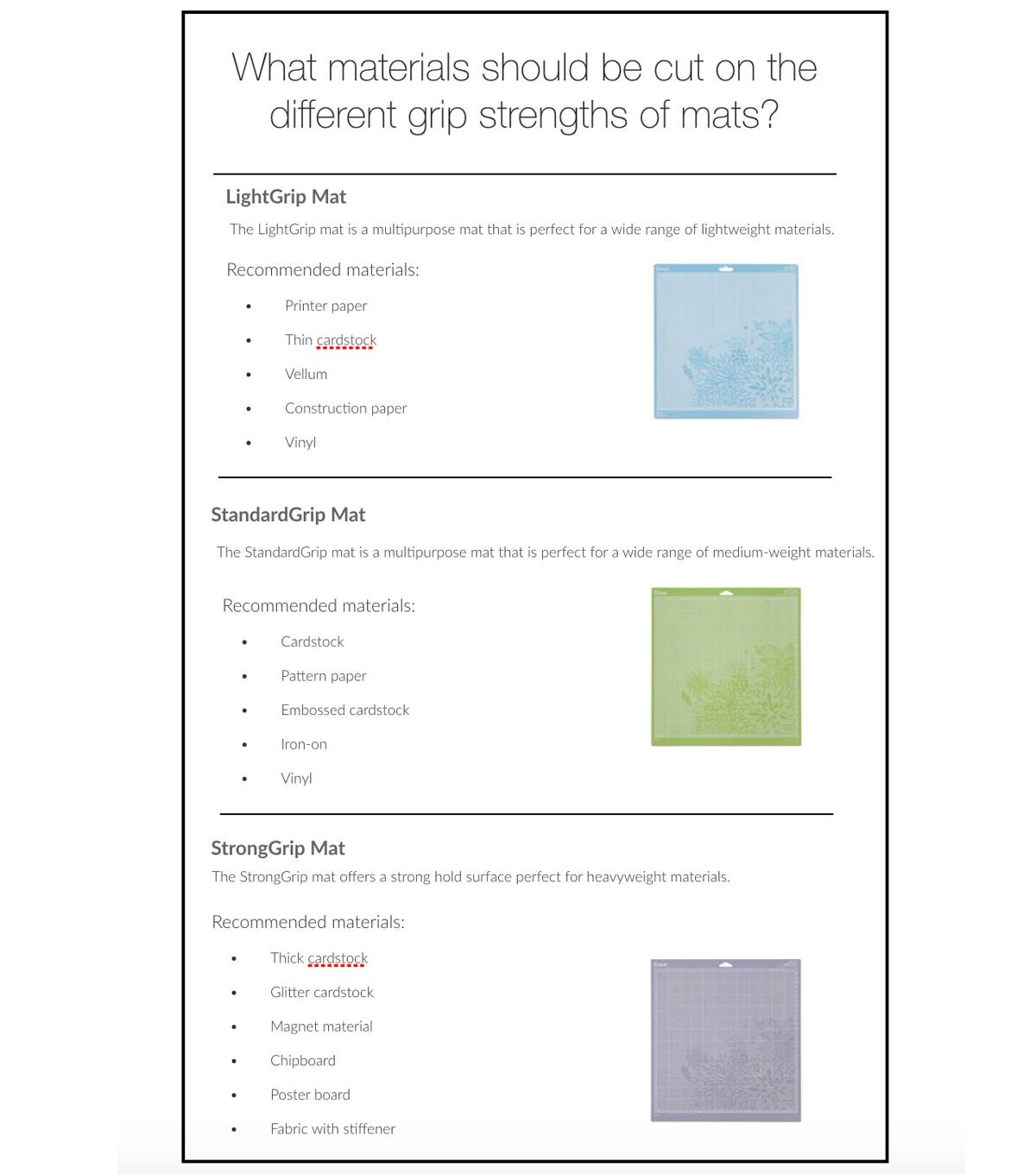 Cricut 12 x 24 Light Grip Cutting Mat