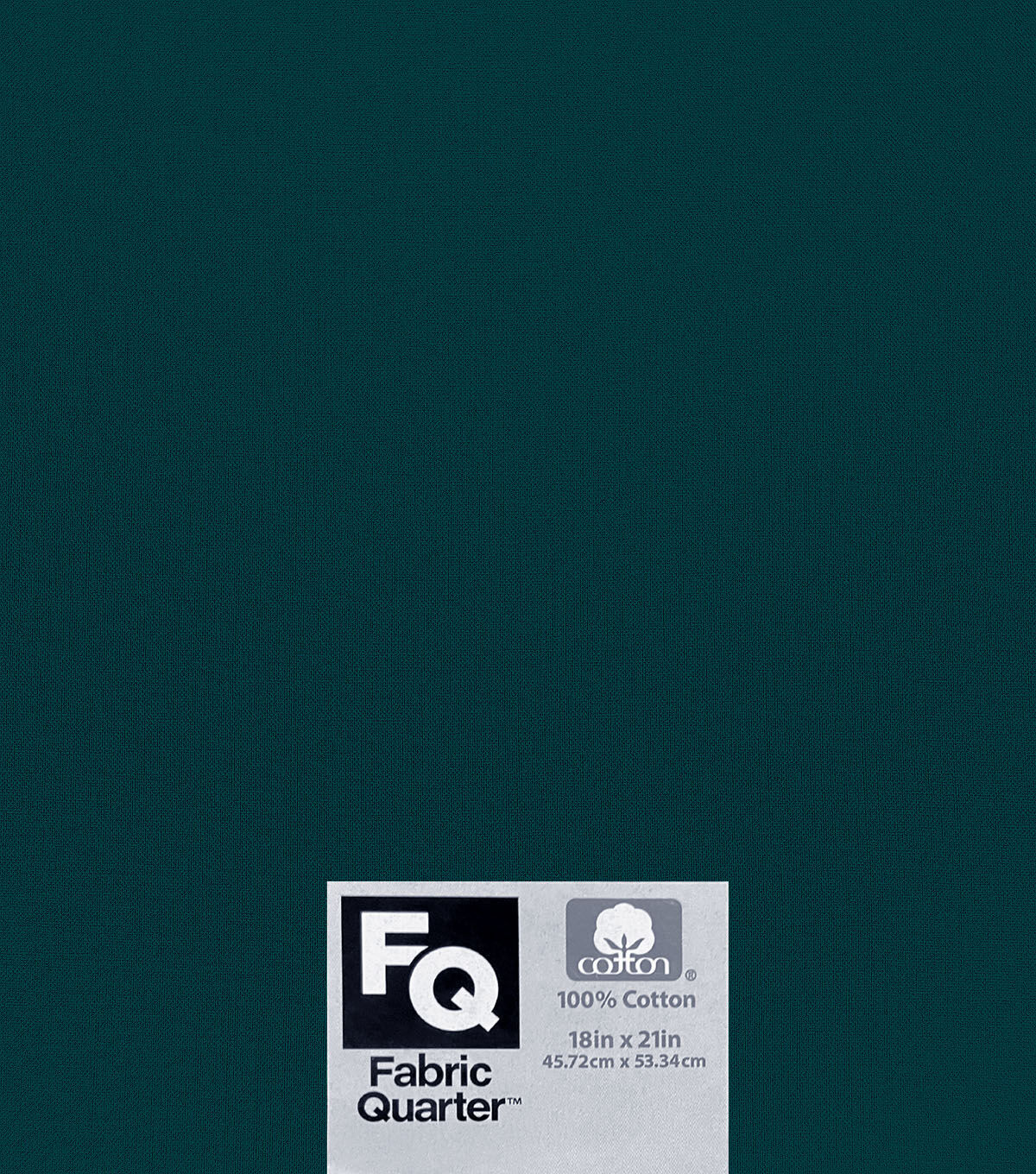 Teal 1 Piece Cotton Fabric Quarter