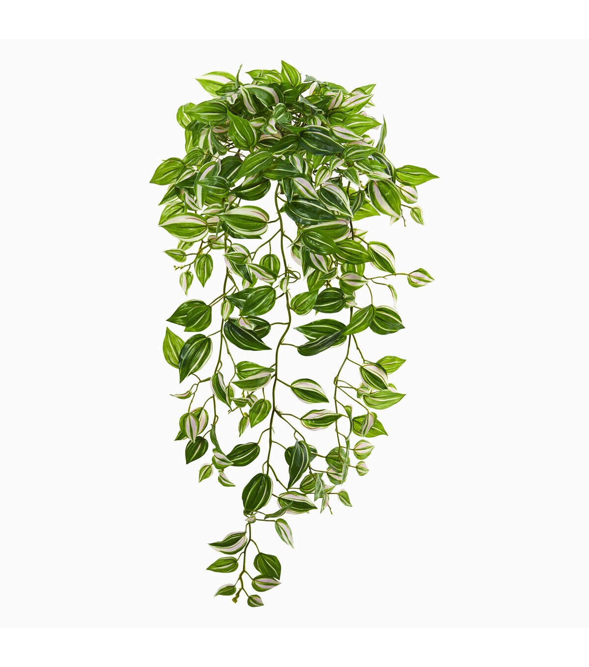 Nearly Natural 32 Real Touch Purple Heart Evergreen Hanging Plant 2ct