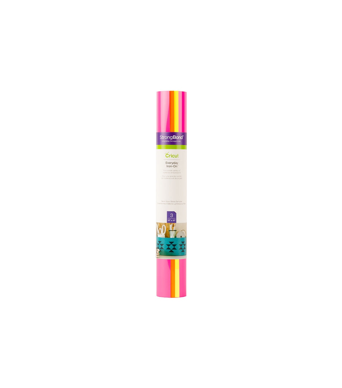 Cricut 12 x 12 Neon Glowsticks Everyday Iron On Samplers 3ct