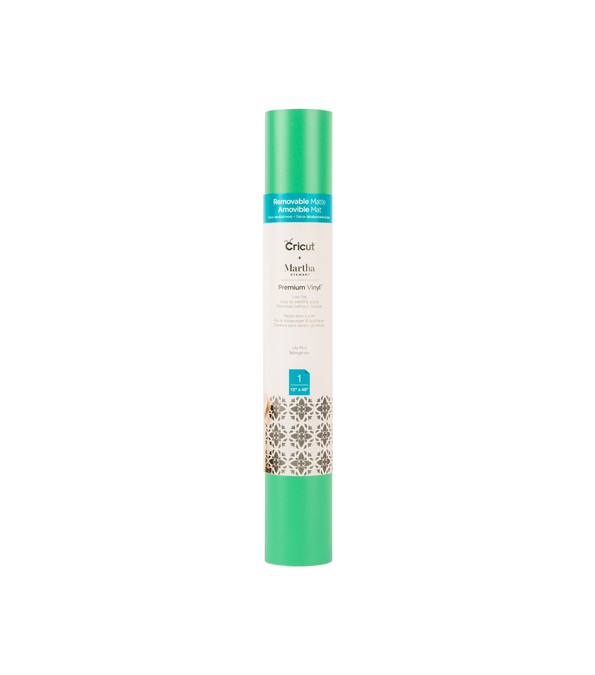 Cricut 12 x 48 Lilly Pad Removable Matte Premium Vinyl Roll