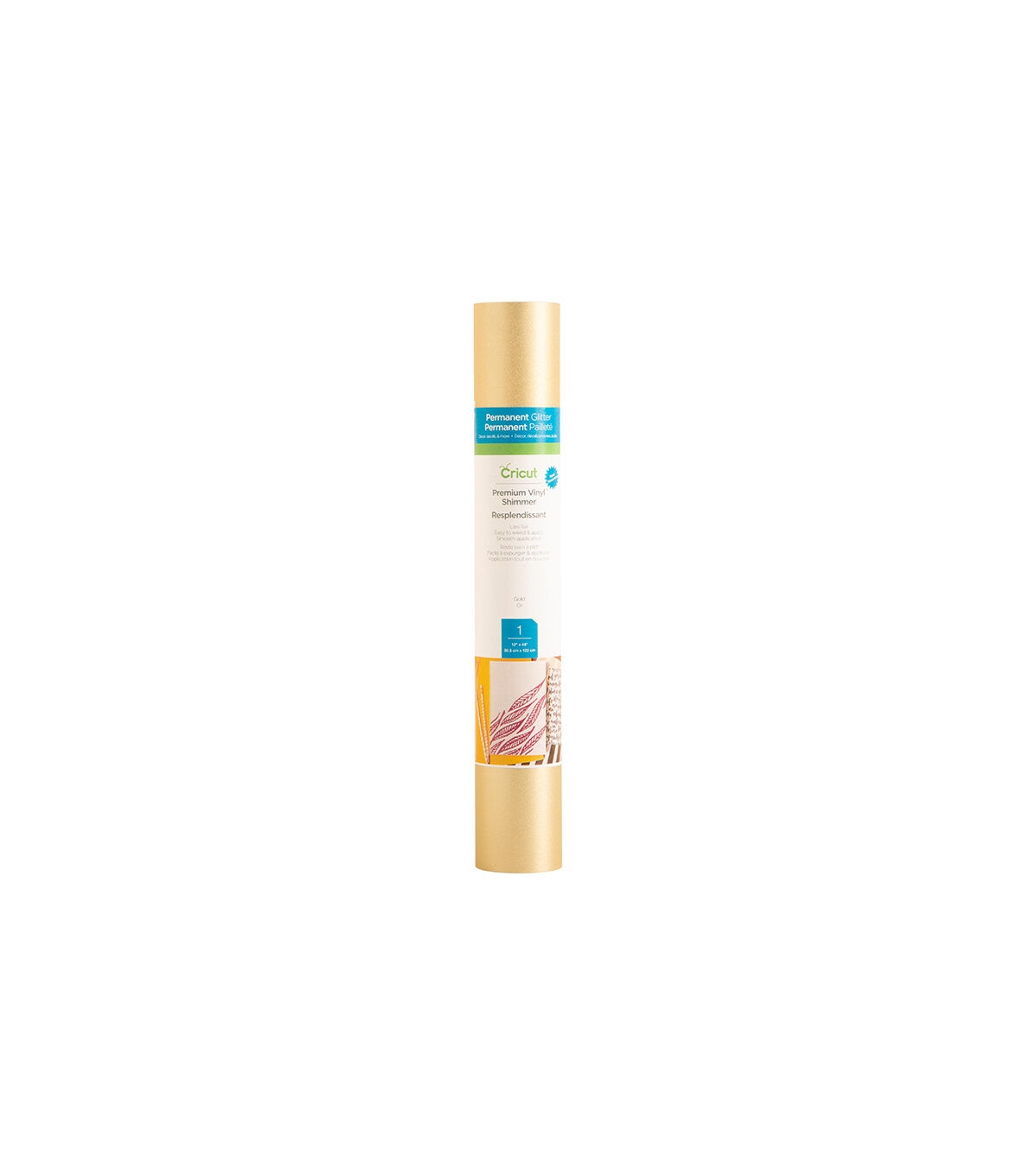 Cricut 12 x 48 Permanent Shimmer Glitter Premium Vinyl Roll