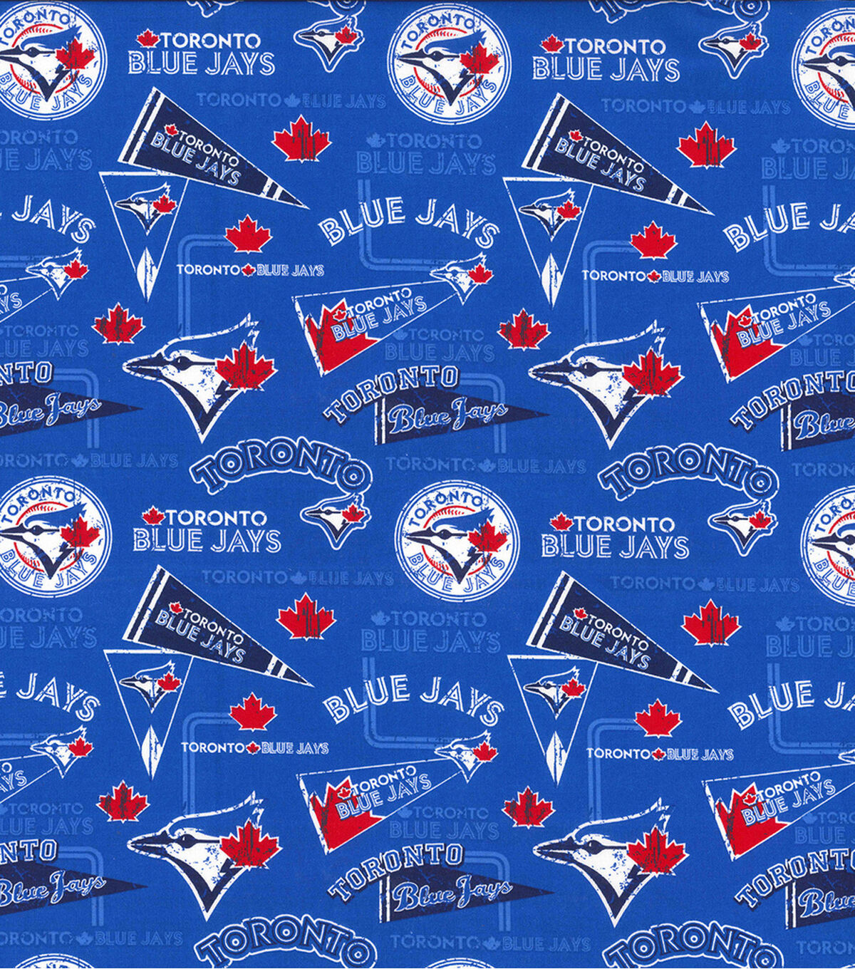 Fabric Traditions MLB Cotton Fabric Toronto Blue Jays Retro