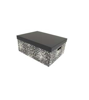 15 Geometric Rectangle Box With Cut Out Handles by Place & Time