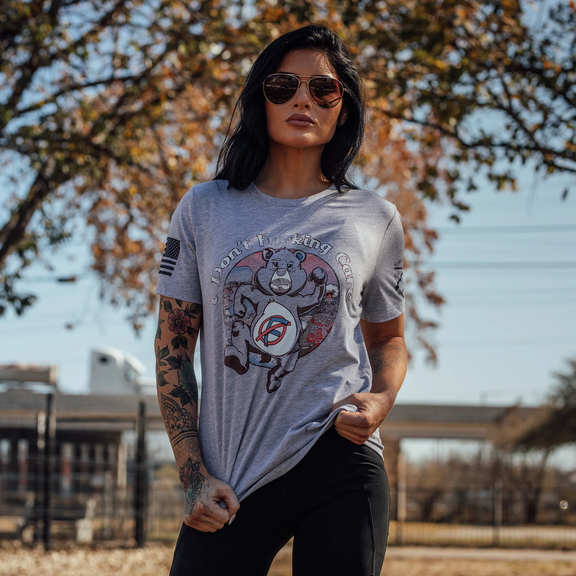 Women's I Don't F*cking Care Relaxed Fit T-Shirt - Athletic Heather