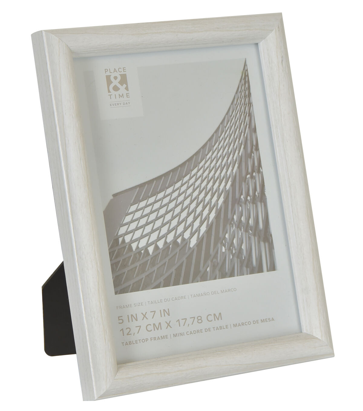 5 x 7 White Bullnose Tabletop Picture Frame by Place & Time