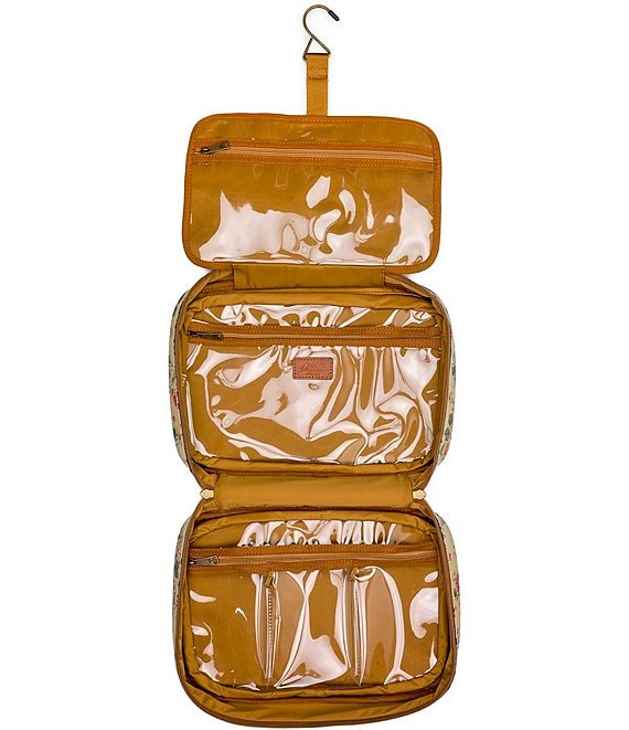 Prairie Rose Printed Hanging Toiletry Kit