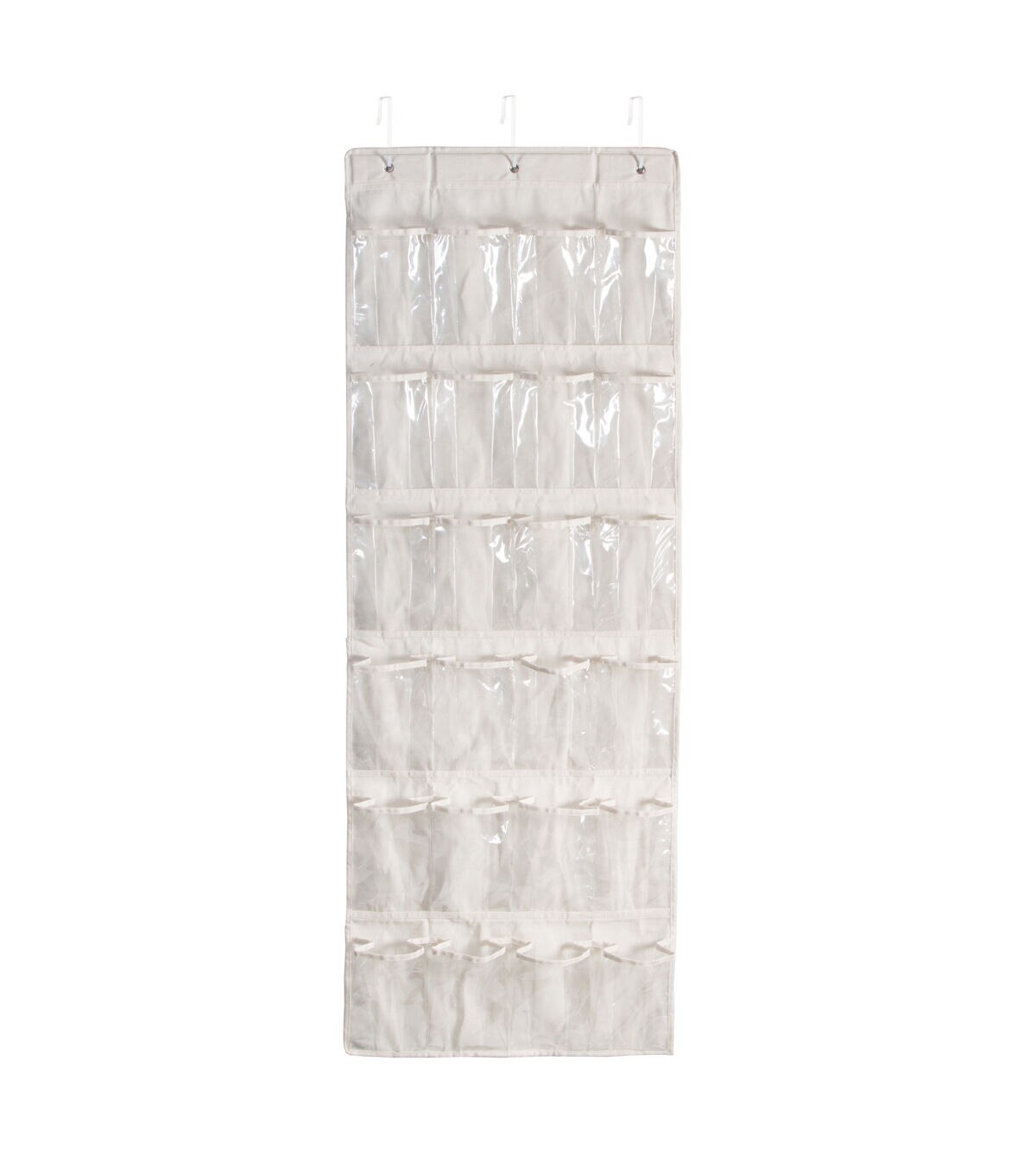 Honey Can Do 56 Natural 24 Pocket Over The Door Hanging Shoe Organizer