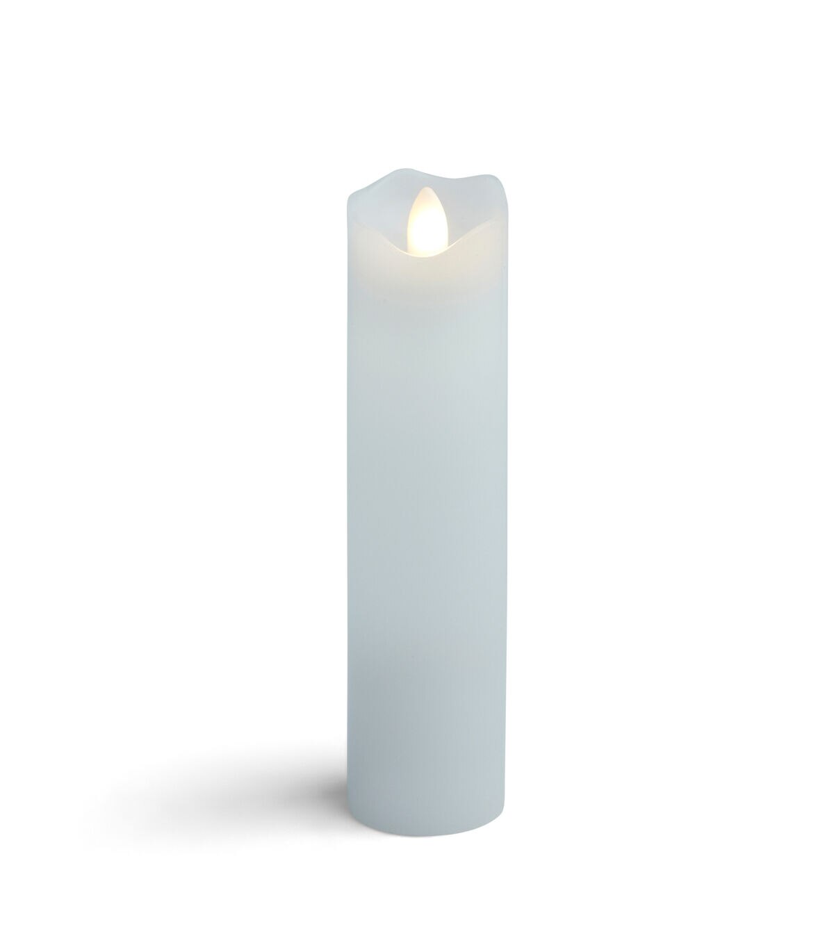 2 x 8 White Aurora Flame Wave Edge Pillar Candle by Hudson 43