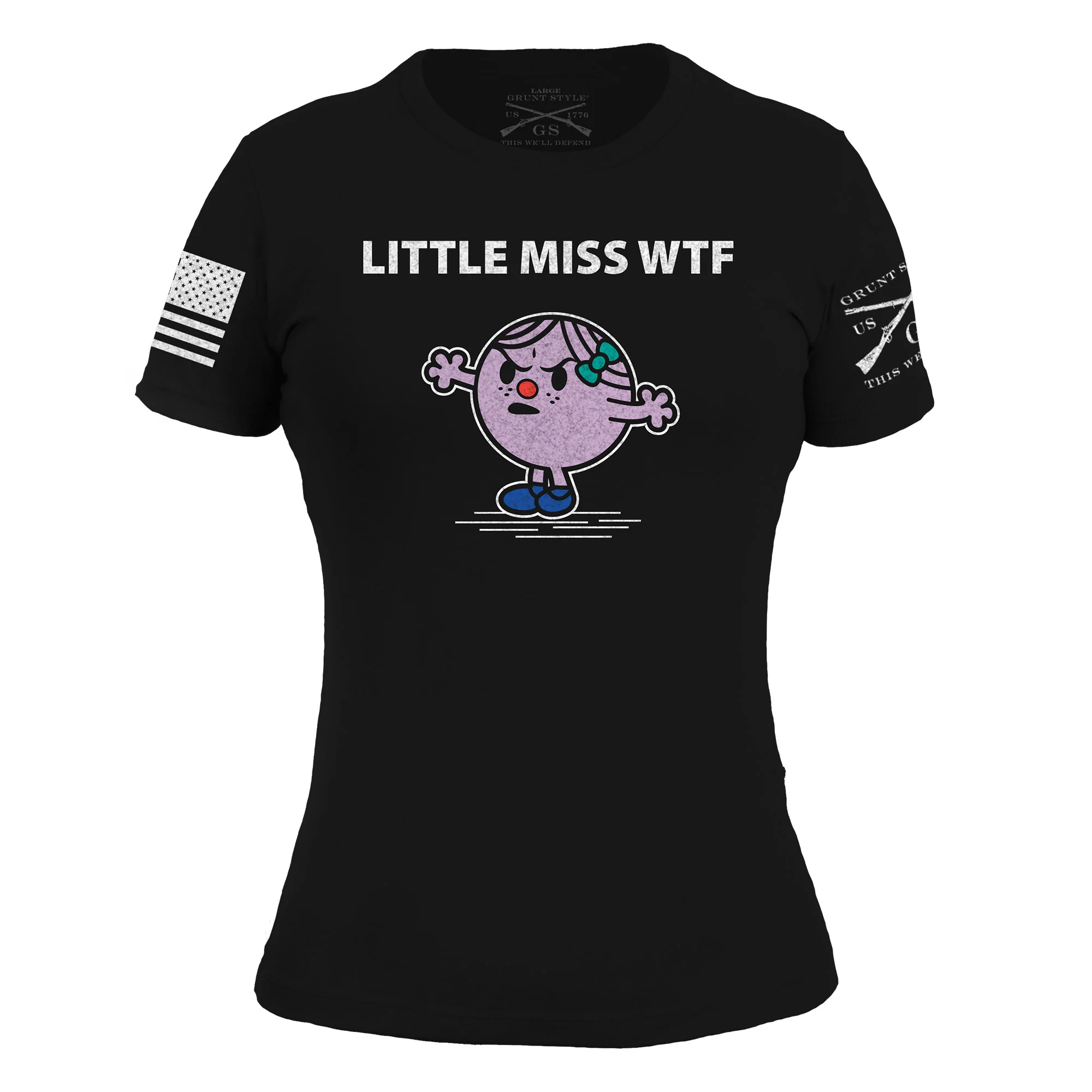 Women's WTF  Slim Fit T-Shirt - Black
