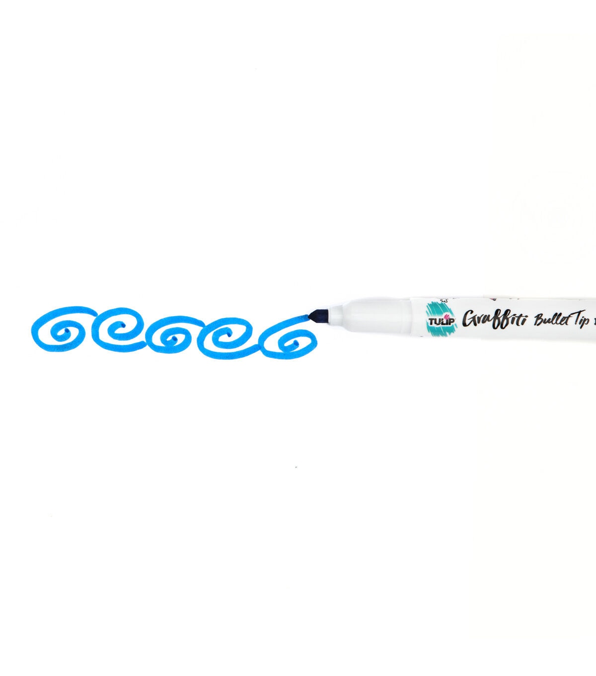 Tulip 6 pk Graffiti Bullet Tip Fabric Markers Rainbow