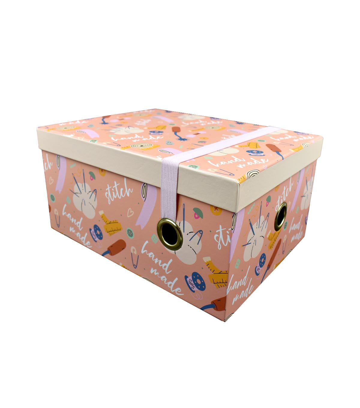 12 Sew & Craft Rectangle Box With Elastic Strap by Hudson 43