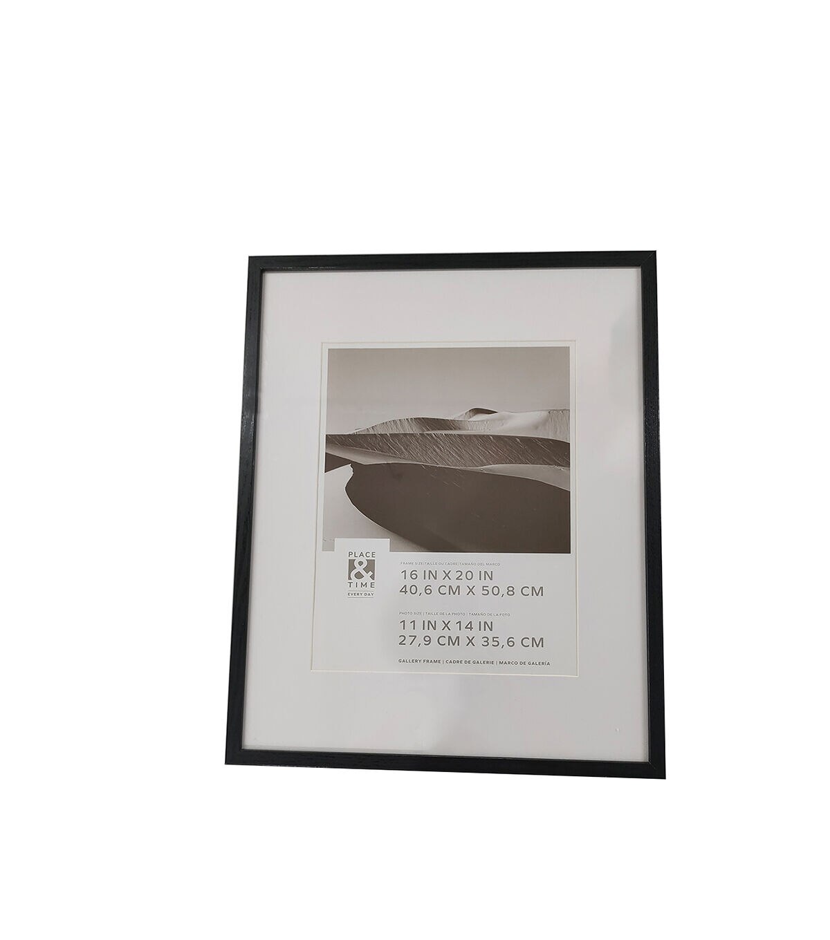 16 x 20 Matted to 11 x 14 Black Wall Frames 3pk by Place & Time