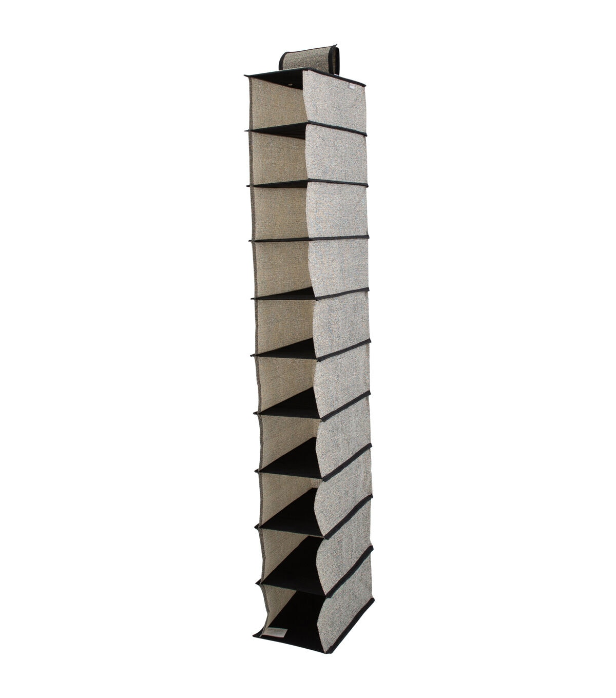Simplify 47 Gray & Black 10 Shelf Shoe Organizer