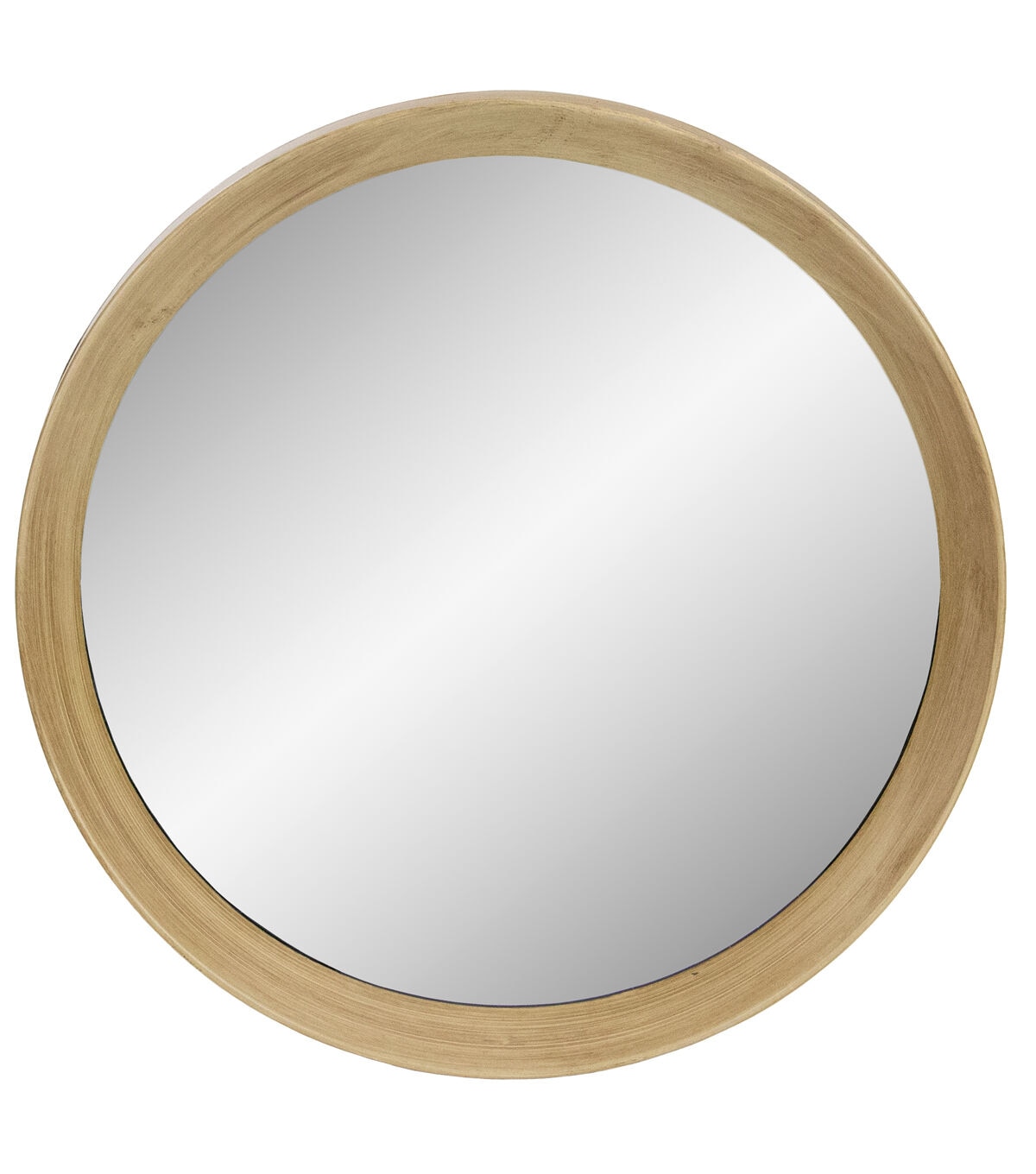 Northlight 19.75 Gold Round Classic Mirror Wall Decor Wooden Finish