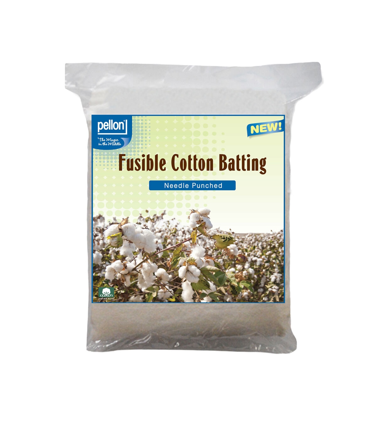 Pellon Needle Punched Fusible Cotton Batting Size 45 x 60