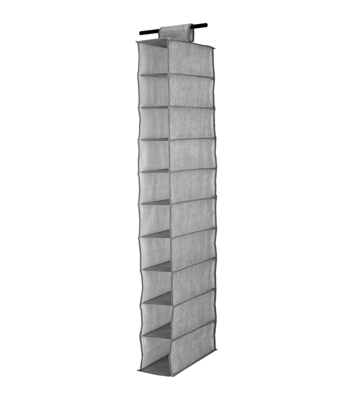 Simplify 47 Heather Gray 10 Shelf Shoe Organizer