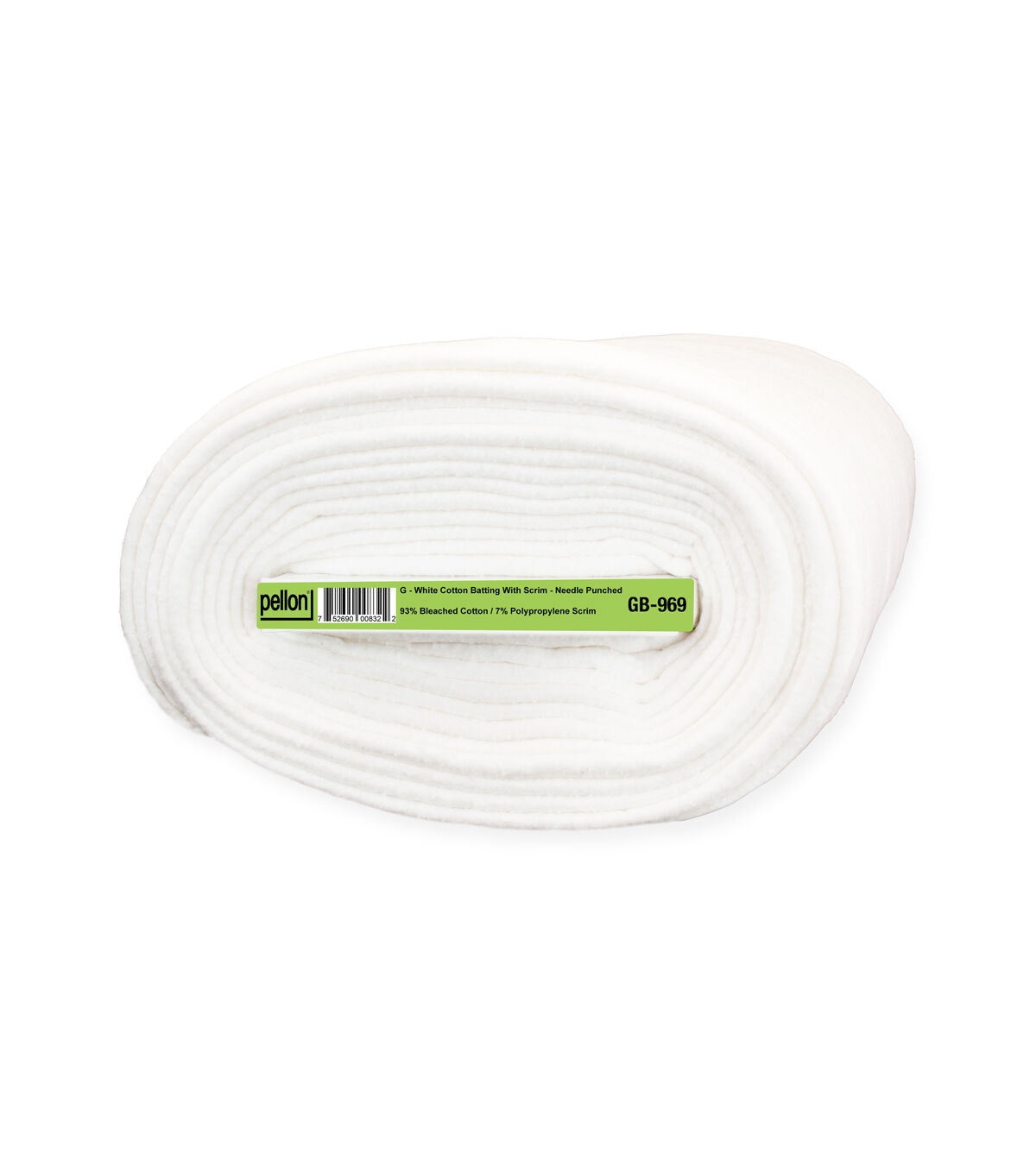 Pellon White Cotton Batting With Scrim 96 x 9 yd Bolt