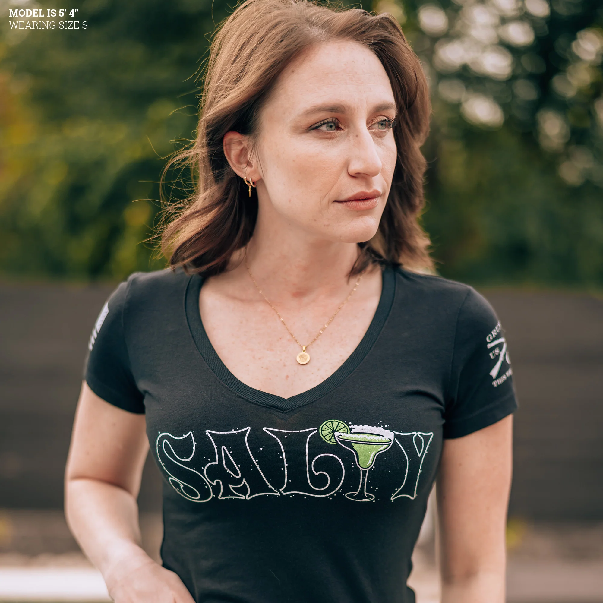 Women's Salty V-Neck - Black