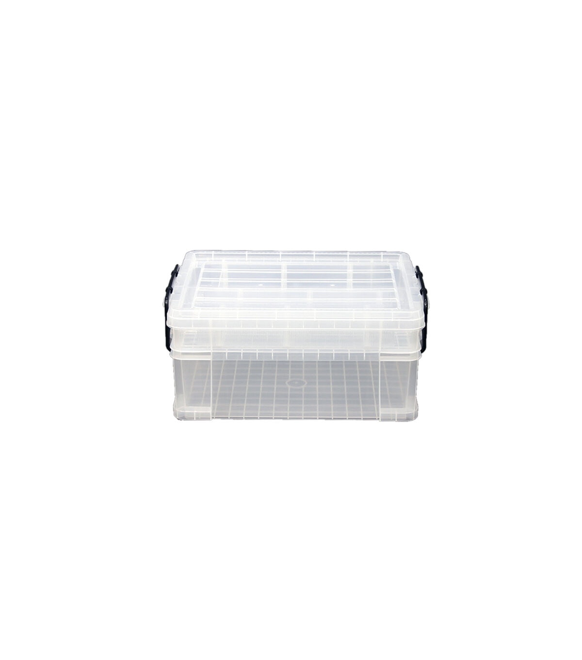 17 x 12 Stackable Durable Plastic Storage Bin With Lid by Top Notch