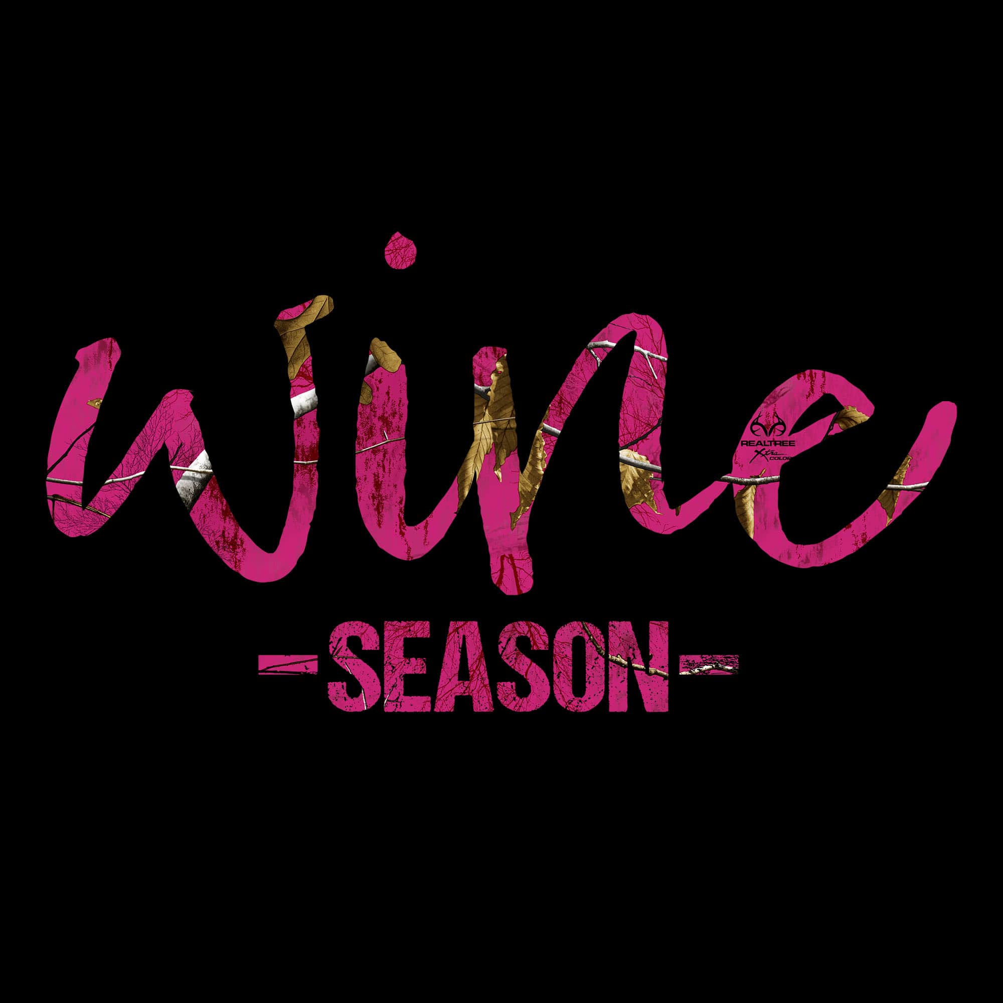 Women's Realtree Xtra - Wine Season T-Shirt - Black
