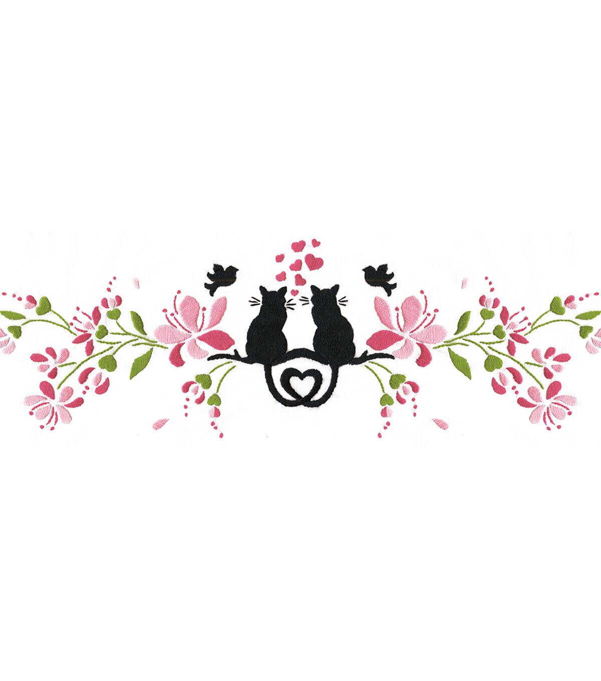 Tobin 20''x30'' Stamped for Embroidery Pillowcase Pair Cat Silhouette