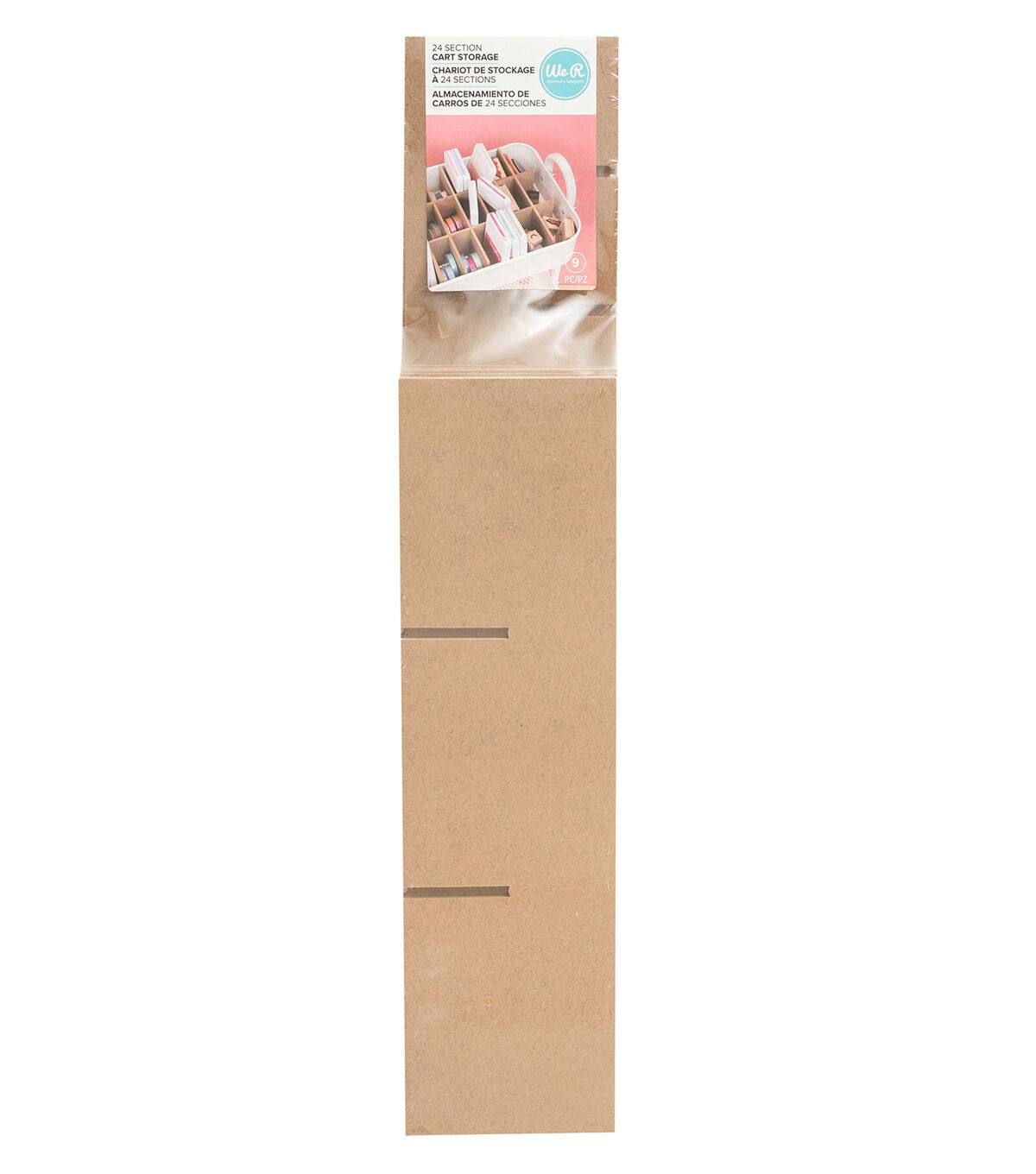 We R Memory Keepers 3 x 15 Brown 24 Section Cart Storage Divider 9pc