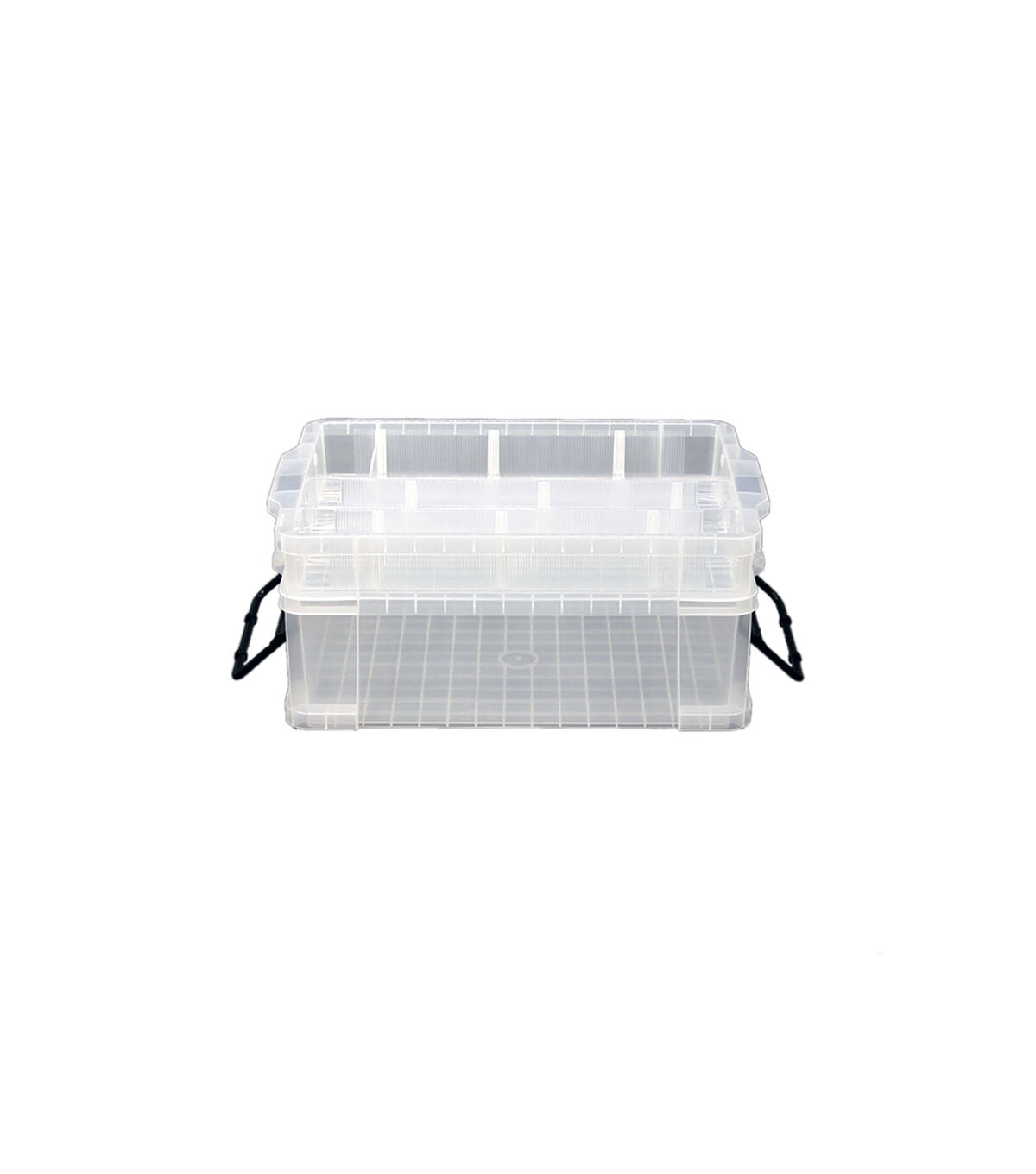 17 x 12 Stackable Durable Plastic Storage Bin With Lid by Top Notch