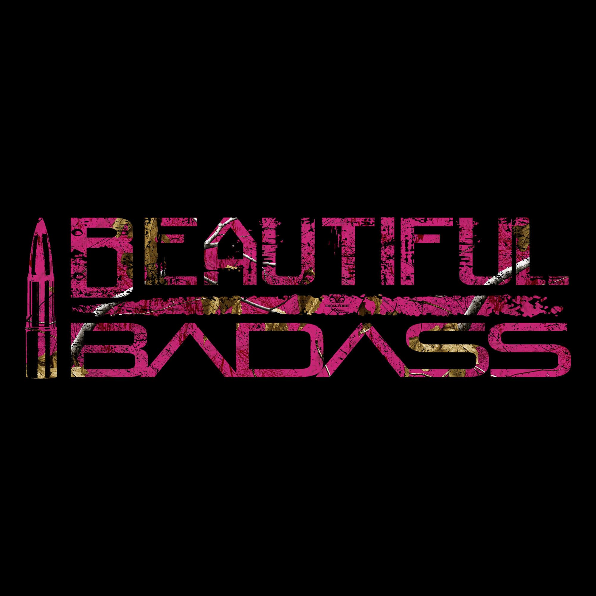 Women's Realtree Xtra - Beautiful Badass T-Shirt - Black