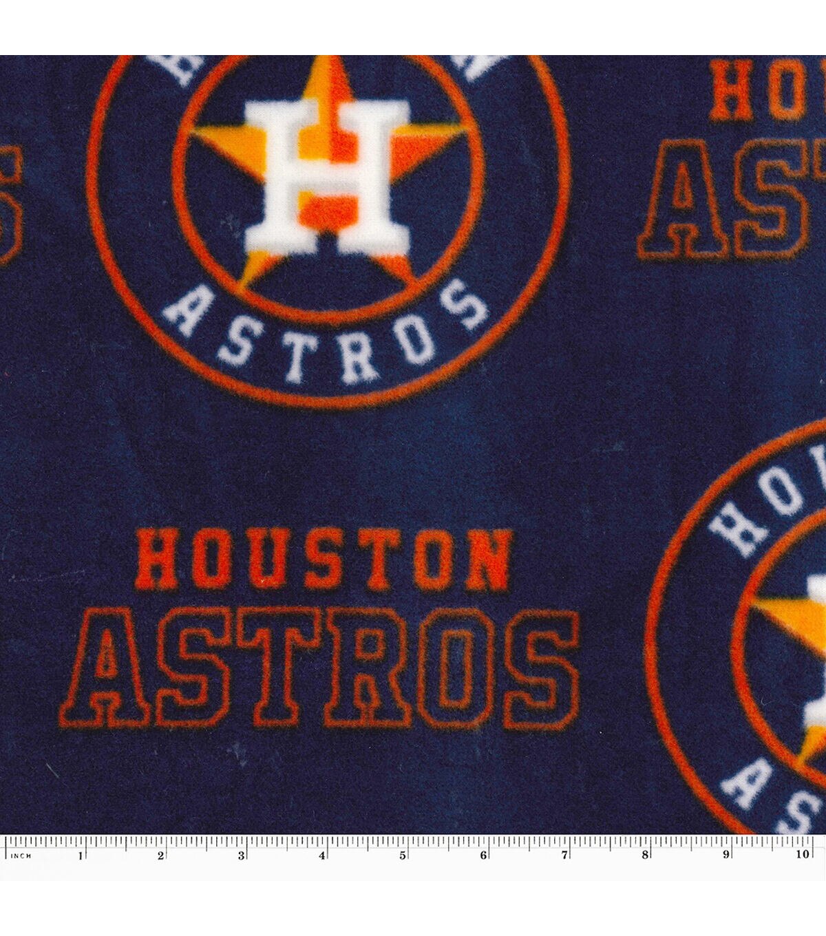 Fabric Traditions Houston Astros Fleece Fabric Logo