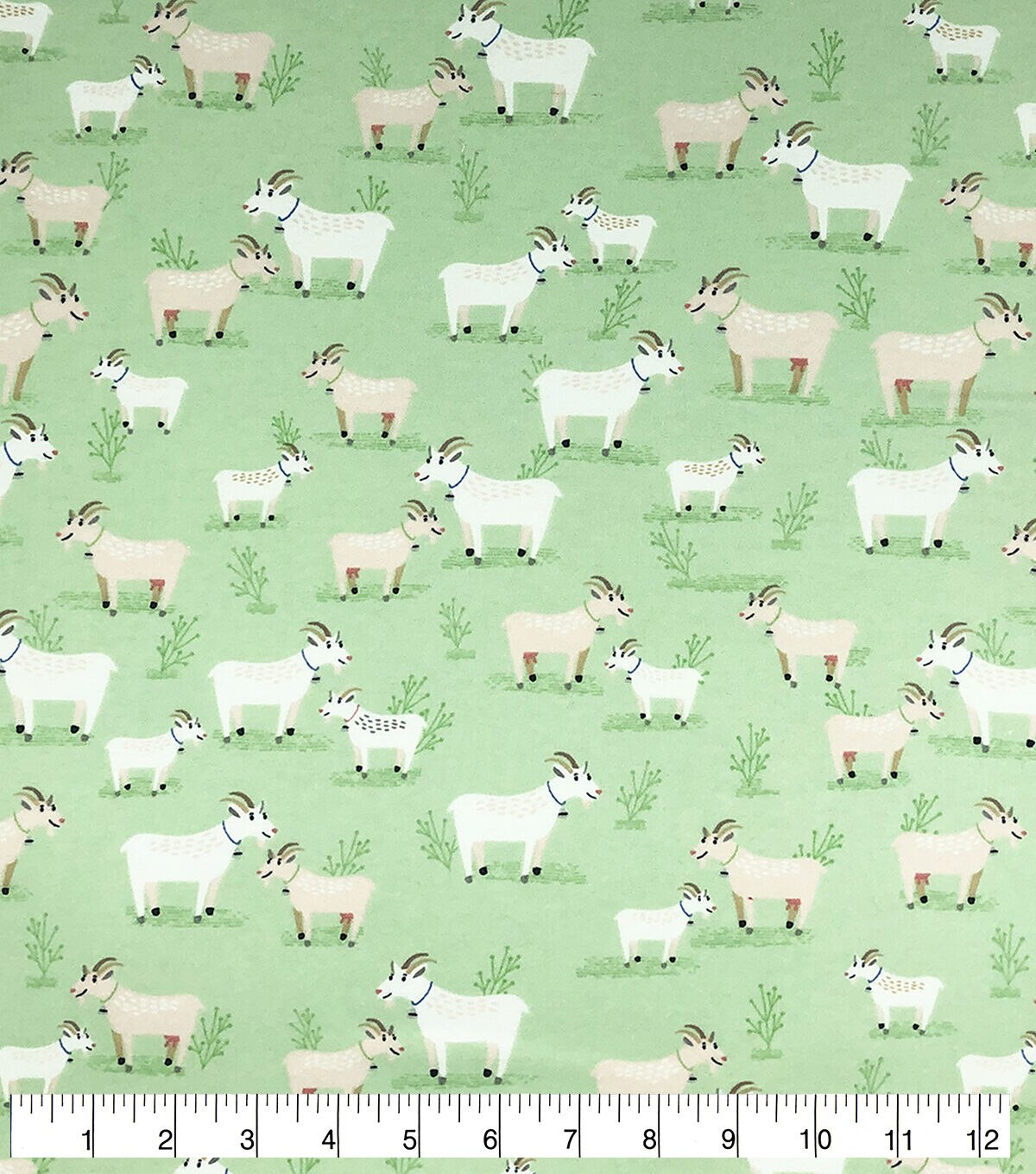 Goats Super Snuggle Flannel Fabric