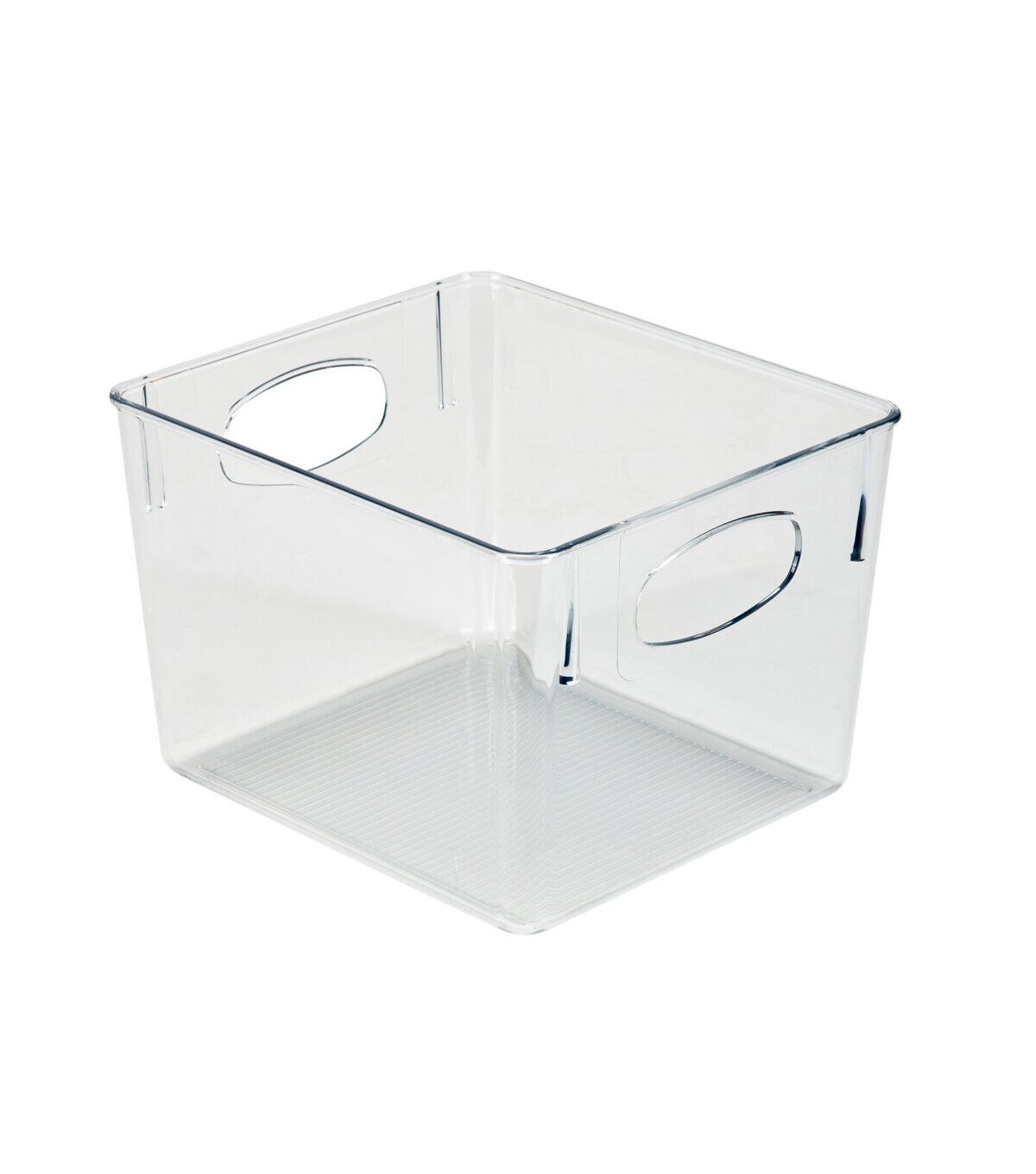 Simplify 8.5 Clear Horizontal Organizer With Cutout Handles