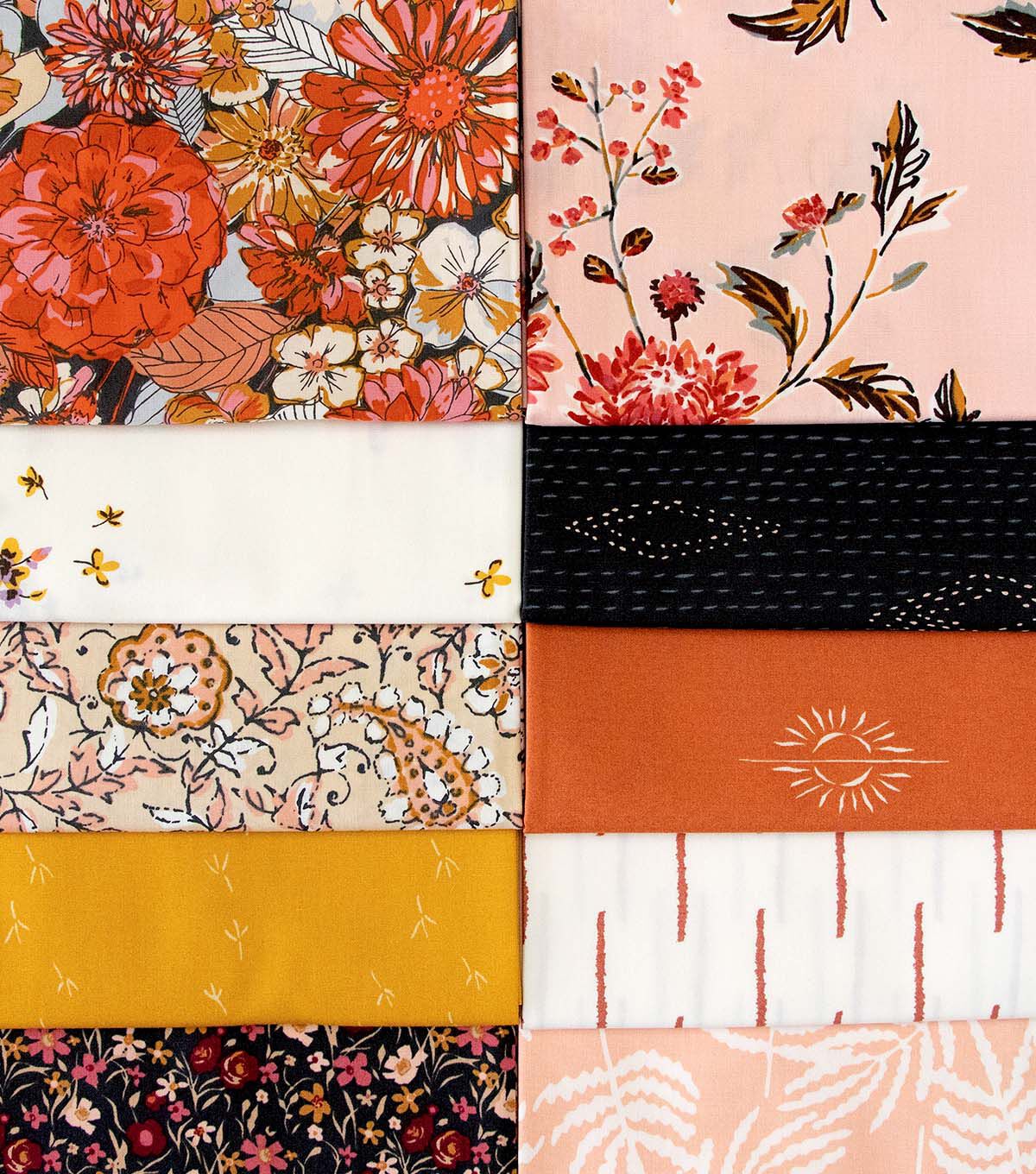 Art Gallery Fabrics Sharon Holland 10Pc Color Master Fabric Quarter Bundle