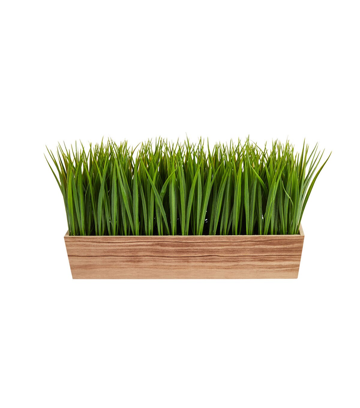 Nearly Natural 20 Artificial Vanilla Grass in Brown Decorative Planter