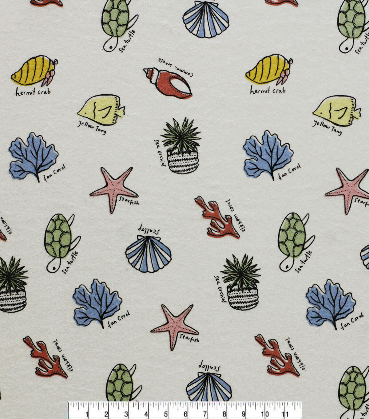 Super Snuggle POP! Shells Flannel Fabric