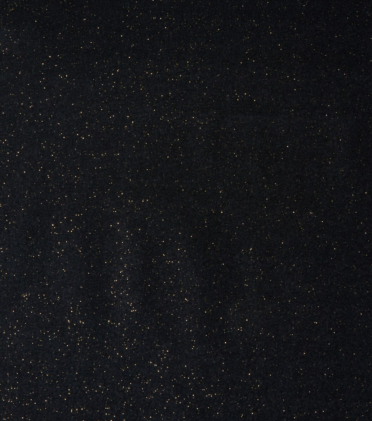 Gold & Black Quilt Glitter Cotton Fabric by Keepsake Calico