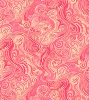 Fabric Traditions Coral Swirls Quilt Cotton Fabric by Keepsake Calico