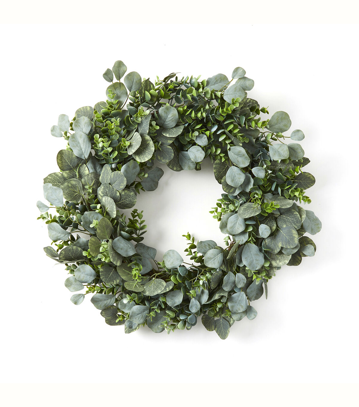 Spring Coordinating Boxwood & Eucalyptus Leaf Wreath & Garland