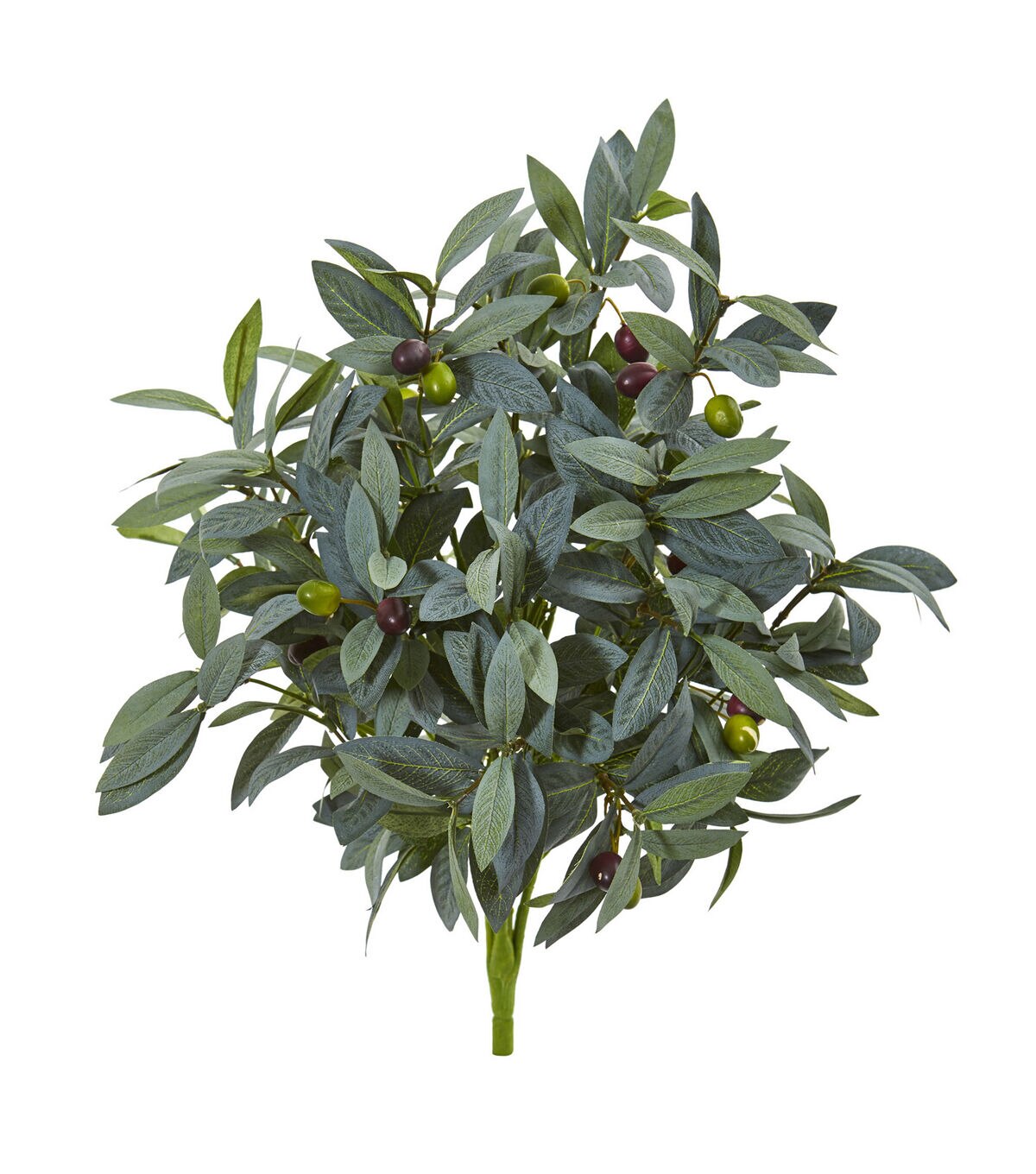 Nearly Natural 21 Olive Bush with Berries Artificial Plant 3ct