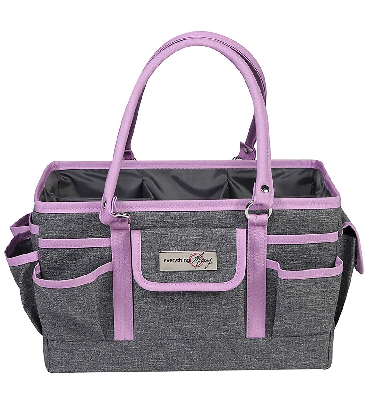 Everything Mary 13 Purple & Gray Collapsible Deluxe Store & Tote